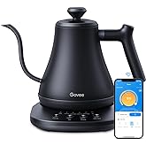 Govee Smart Electric Kettle, WiFi Variable Temperature Gooseneck Pour Over Kettle and Tea Kettle, Alexa Control, 1200W Quick 