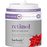 Baebody Made in USA Retinol Face Moisturizer for Women and Men - Anti Aging Face Cream - Day & Night Anti Wrinkle Cream for W