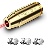 Aukepate Bore Sight Laser 9MM Red Dot Laser Boresighter with a Set of 2 Batteries (Total of 6 Batteries)