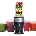 Ninja QB3001SS Ninja Fit Compact Personal Blender, Shakes, Smoothies, Food Prep, and Frozen Blending, 700-Watt Base and (2) 1