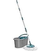 Flash Limp MOP5010 - Mop FIT Giratório, Medidas Balde - 22 cm x 39 cm x 20,5 cm, Cabo com refil - 35 cm x 35 cm x 104 cm a 12