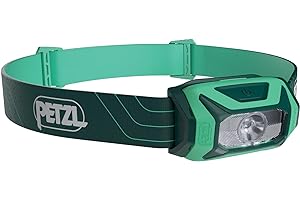 PETZL TIKKINA Headlamp - Compact, Easy-to-Use 300 Lumen Headlamp, Designed for Hiking, Climbing, Running, and Camping - Green