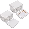 SL crafts Mini Stretched Canvas 3.5"X2.75" (1 Pack of 12 Mini Canvases)