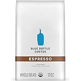 Blue Bottle Whole Bean Organic Coffee, Espresso, Dark Roast, 12 Ounce bag (Pack of 1)