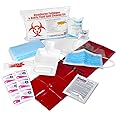 Urgent First Aid 22 Piece Bodily Fluid Clean Up Pack/Bloodborne Pathogen Spill Kit - be OSHA Compliant and Protect from Dange