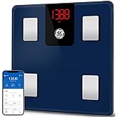 GE Smart Body Fat Scale: Digital Bathroom Scales for Body Weight and Fat Percentage Bluetooth Body Composition Analyzer Accur