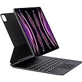 APPS2Car Magic Keyboard for iPad Pro 12.9 inch(3rd, 4th, 5th and 6th Gen), Waterproof iPad Case with Keyboard, Floating Canti