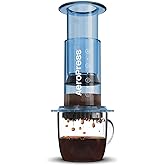 AeroPress Clear Blue Coffee Press – 3 In 1 Brew Method Combines French Press, Pourover, Espresso, Full Bodied Coffee Without 