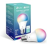 Kasa New Smart Bulb, Full Colour Changing Dimmable Smart WiFi Light Bulb Compatible with Alexa and Google Home, A19, 9W 800 L