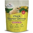 Manna Pro Chick Starter Grower - Medicated Chick Feed Crumble for Young Chickens - Formulated with Amprolium - 5 lbs