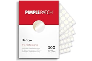 Daolyo Pimple Patches for Face, 4 Size 300 Counts Acne Patches, Hydrocolloid Patches for Covering Zits and Blemishes, Spot St