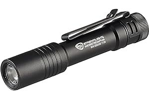 Streamlight 66320 MacroStream USB 500-Lumen Rechargeable Compact Flashlight with Wrist Lanyard, Hat Clip and USB Cord, Black