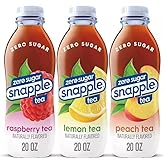 Snapple Tea, Zero Sugar Variety Pack, 20 fl oz, 6 Count