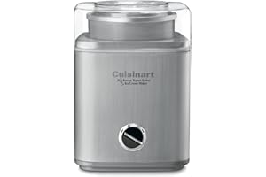 CUISINART Ice Cream Maker, Ice Cream and Frozen Yogurt Machine, 2-Qt. Double-Insulated Freezer Bowl, Silver, ICE30BCP1