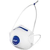 Dräger X-plore 1350 V Particulate Respirator with Exhalation Valve, 10 Pack, NIOSH-Certified Dust Mask