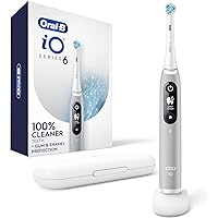 Oral B Power iO Series 6 Electric Rechargeable Toothbrush with (1) Brush Head, Gray Opal