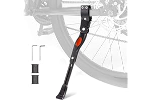 UHACKER Adjustable Bike Kickstand Aluminum Rear Side Bicycle Stand for Bike 22"-27"