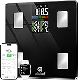 Arboleaf Scale for Body Weight, Smart Digital Body Fat Scale for BMI Muscle, Bluetooth Bathroom Weight Scale with Large LED D