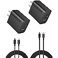 Anker iPhone 16 Charger, Anker USB C Charger, 2-Pack 20W Dual Port USB Fast Wall Charger, USB C Charger Block for iPhone 16/1