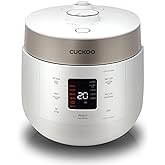 CUCKOO CRP-ST1009FW 10-Cup (Uncooked) / 20-Cup (Cooked) Twin Pressure Rice Cooker & Warmer with Nonstick Inner Pot, 16 Menu O