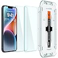 Spigen Tempered Glass Screen Protector [GlasTR EZ FIT] designed for iPhone 14 / iPhone 13 Pro/iPhone 13 [Sensor Protection / 