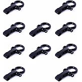 Hewnda 10 Sets Stainless Steel Bow Shackle - of Alloy Umbrella Rope Buckle, Adjustable D Buckle Umbrella Rope Bracelet Buckle