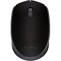 Mouse sem fio Logitech M170 com Design Ambidestro Compacto, Conexão USB e Pilha Inclusa - Preto