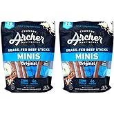Country Archer Mini Beef Sticks Original Flavor - 56 Individually Wrapped Mini Beef Sticks Total - Gluten Free - Made With 10