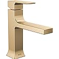 Delta Faucet Velum Single Hole Bathroom Faucet, Gold Bathroom Sink Faucet, Single Handle Bathroom Faucet, Bath Faucet, Pop-Up