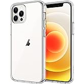 JETech Case for iPhone 12/12 Pro 6.1-Inch, Non-Yellowing Shockproof Phone Bumper Cover, Anti-Scratch Clear Back (HD Clear)