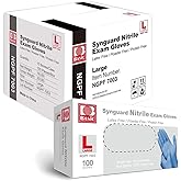 Basic Medical Nitrile Exam Gloves Latex-Free & Powder-Free Syngaurd Blue/Black Glove (Blue Case of 1000)