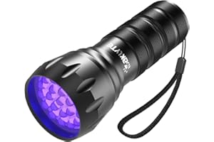 Waklyte Black Light UV Light, 21 LED 395nm UV Flashlight, Powerful Mini Blacklight Flashlight, Small Portable Black Light Fla