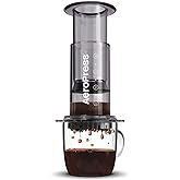 AeroPress Clear Black Coffee Press – 3 In 1 Brew Method Combines French Press, Espresso, Full Bodied Coffee Without Grit or B