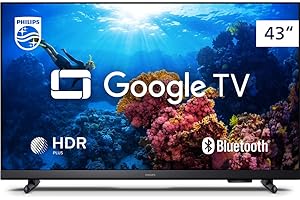 Smart TV Philips 43" Full HD 43PFG6918/78, Google TV, Comando de Voz, HDR, 3 HDMI, Wifi 5G, Bluetooth