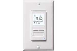 Honeywell Home RPLS740B ECONOswitch 7-Day Solar Programmable Switch, Lights and Motors, Indoor and Outdoor, Energy Saving