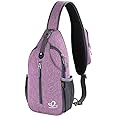 WATERFLY Crossbody Sling Backpack Sling Bag Travel Hiking Chest Bag Daypack