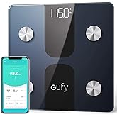 eufy by Anker, Smart Scale C1 with Bluetooth, Body Fat Scale, Wireless Digital Bathroom Scale, 12 Measurements, Weight/Body F
