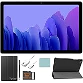 Samsung 2020 Galaxy Tab A7 10.4’’ (2000x1200) TFT Display Wi-Fi Tablet Bundle, Qualcomm Snapdragon 662, 3GB RAM, Bluetooth, D