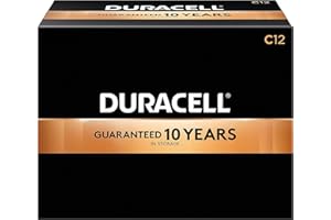 Duracell PGD MN1400 Coppertop Battery, Alkaline, C Size (Pack of 12)