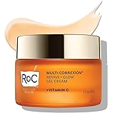 RoC Multi Correxion Revive + Glow 10% Vitamin C Blend Face Moisturizer, Anti-Aging Gel Cream for Instant Glow, Hypo-Allegenic