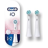 Oral-B iO Genuine Replacement Brush Heads, Gentle Care, Refills For Oral-B iO Electric Toothbrushes, White, 2 Count