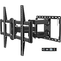 Mounting Dream UL Listed TV Wall Mount for Most 42-84 Inch TV, Full Motion TV Mount with Swivel and Tilt, TV Bracket with Art