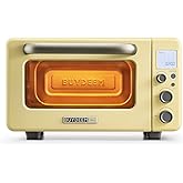 BUYDEEM T10 Countertop Toaster Oven 12QT, No Pre-Heat Needed, 7 Cooking Modes, Retro Air Fryer Toaster Oven with Grill Rack a