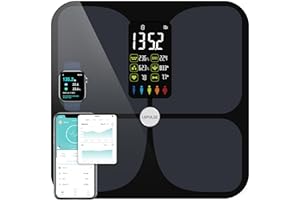 Scales for Body Weight and Fat, Lepulse Large Display Weight Scale, High Accurate Body Fat Scale Digital Bluetooth Bathroom S