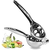 Lemon Squeezer Hand, aKosco Citrus Press Juicer Zinc Alloy Max Extraction Juicer Citrus Manual Heavy Duty for Fruits Orange L