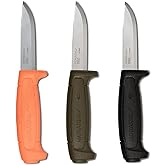 Morakniv Basic 511 Fixed Blade Knife w/Molded Polymer Sheath Black, Green & Orange Combo