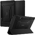 Spigen Rugged Armor Pro Designed for Galaxy Tab S8 Plus Case (2022) / Galaxy Tab S7 Plus Case (2020) with S Pen Holder - Blac