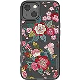 Smartish - Vintage Floral - iPhone 13 Magnetic Case - Gripmunk Compatible with MagSafe [Lightweight + Protective] Slim Thin G