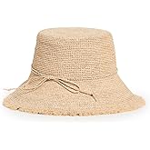 Hat Attack Women's Packable Raffia Bucket Hat