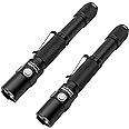 ThruNite 2PCS Archer 2A V3 Cool White LED Flashlight 500 Lumens, Mini AA Flashlight with Lanyard, IPX8 Water-Resistant Dual S